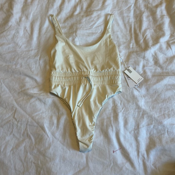 Cream good American one piece waist framer swimsuit - Picture 2 of 5